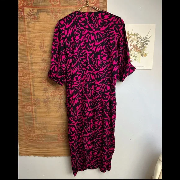 1980’s Funky Patterned Midi Dress - Picture 2 of 7